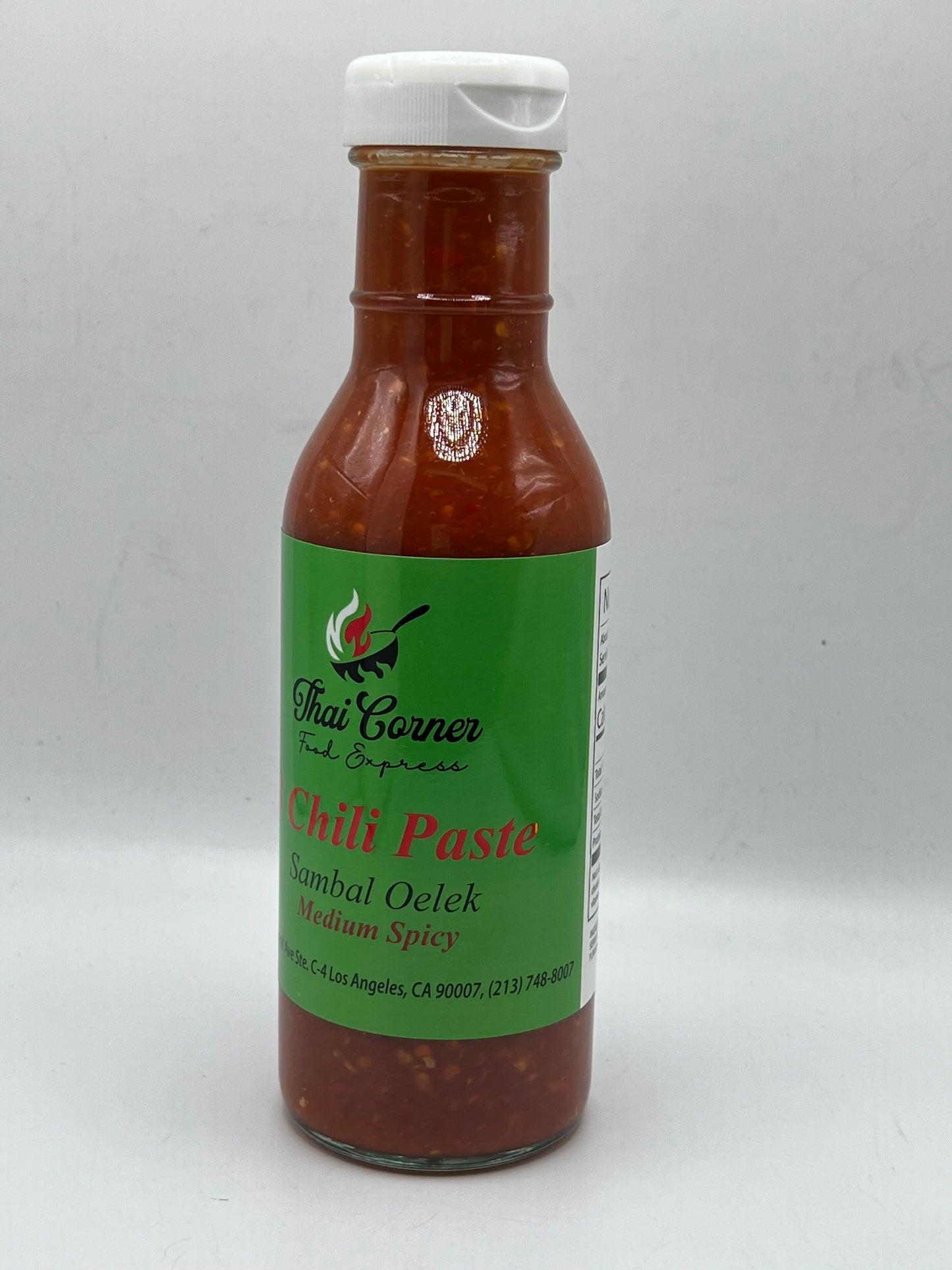 Thai Corner Food Express 3 Chili Paste Sambal Oelek - Medium Spicy