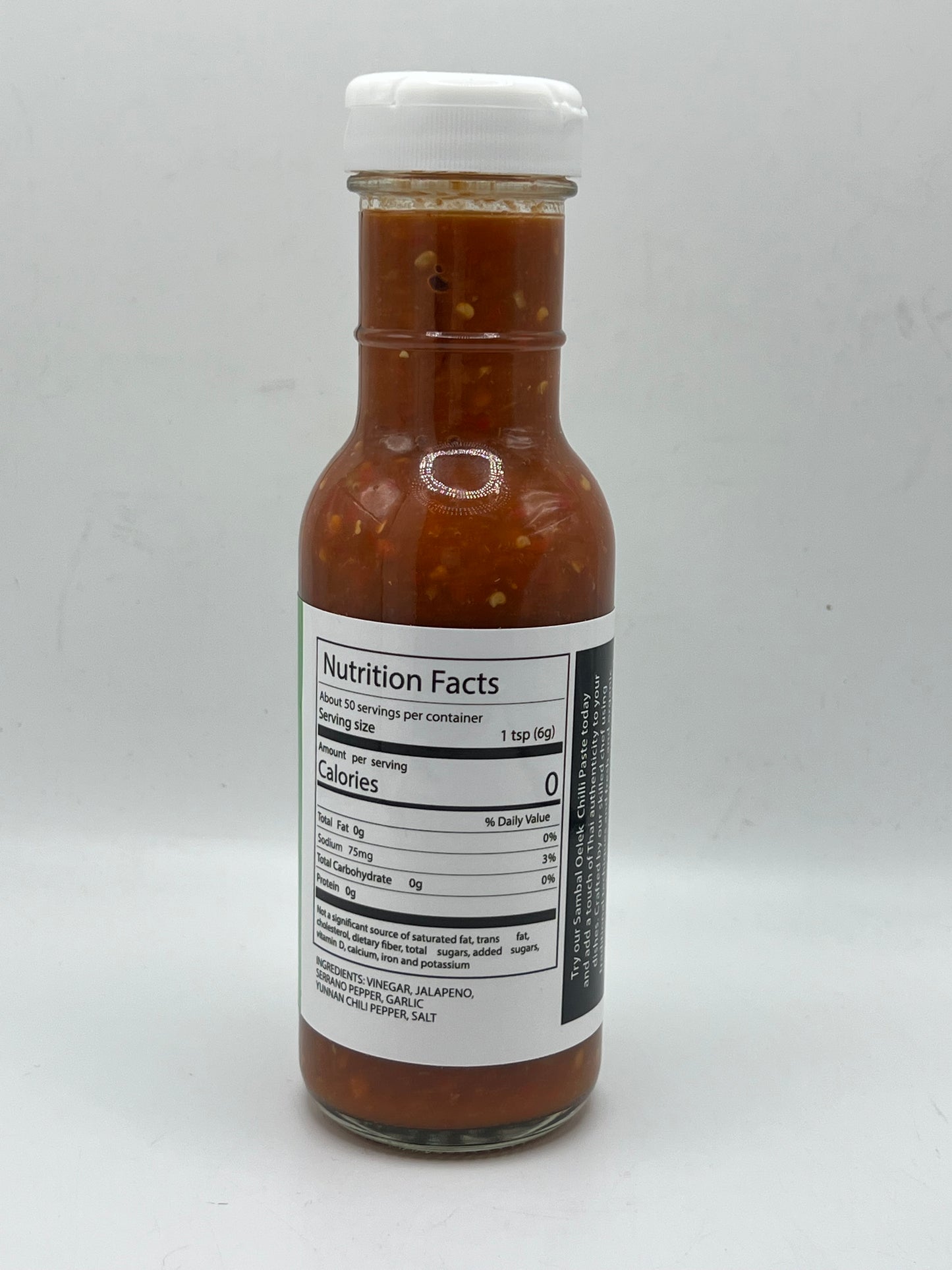 Thai Corner Food Express 3 Chili Paste Sambal Oelek - Medium Spicy